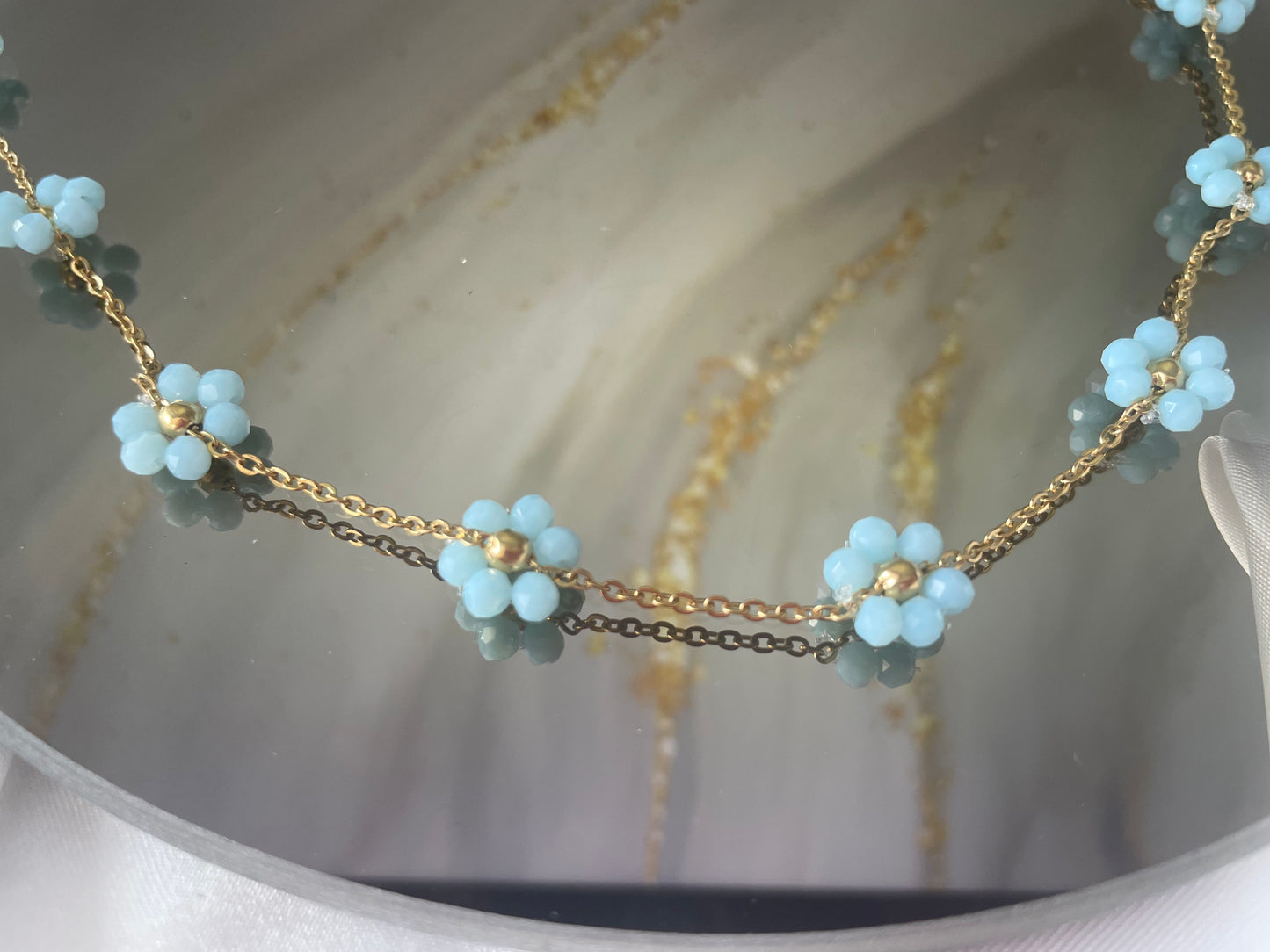 Flower Blue Necklace