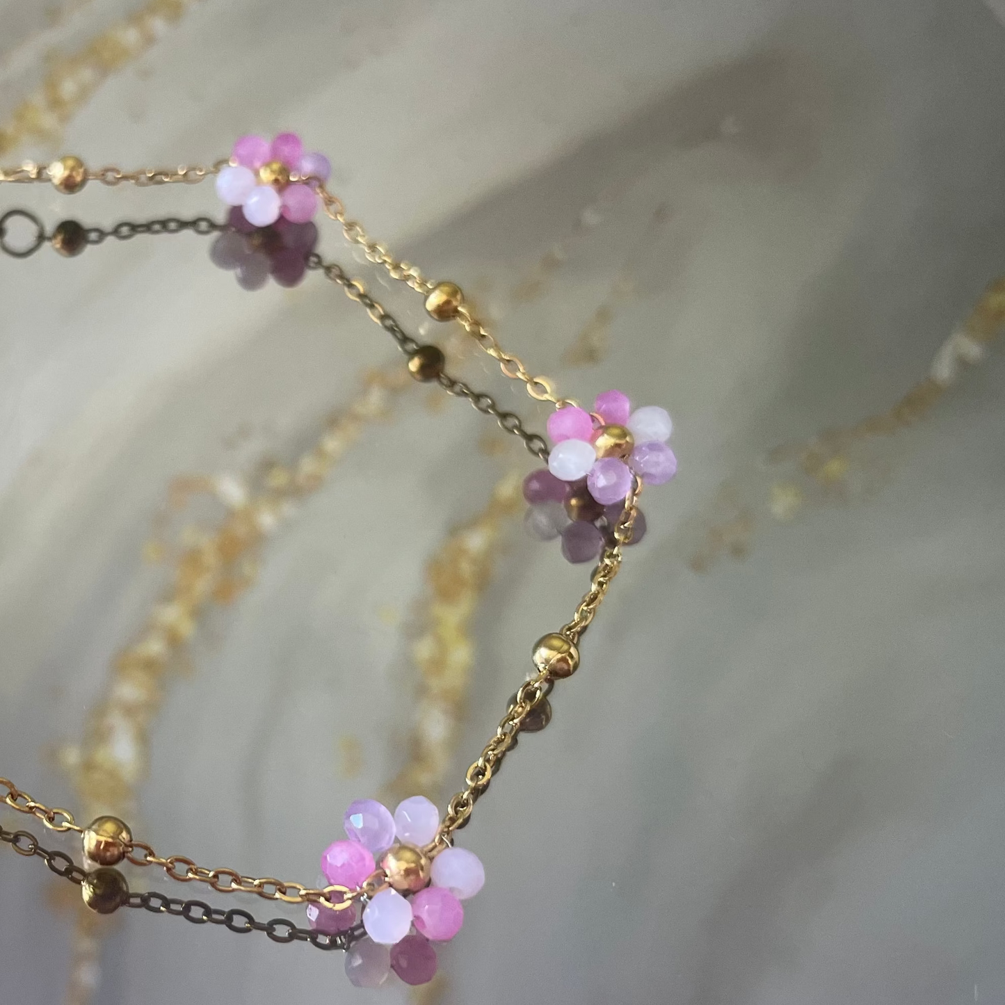 Flower Multi Pink Bracelet