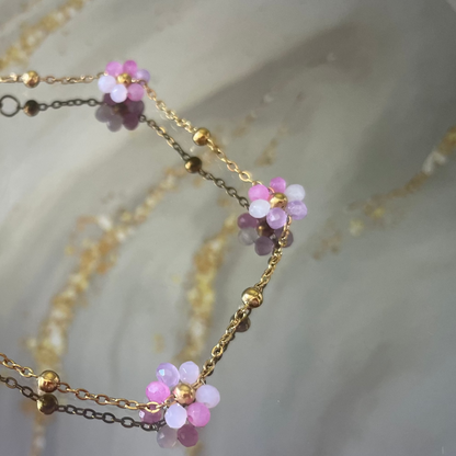 Flower Multi Pink Bracelet