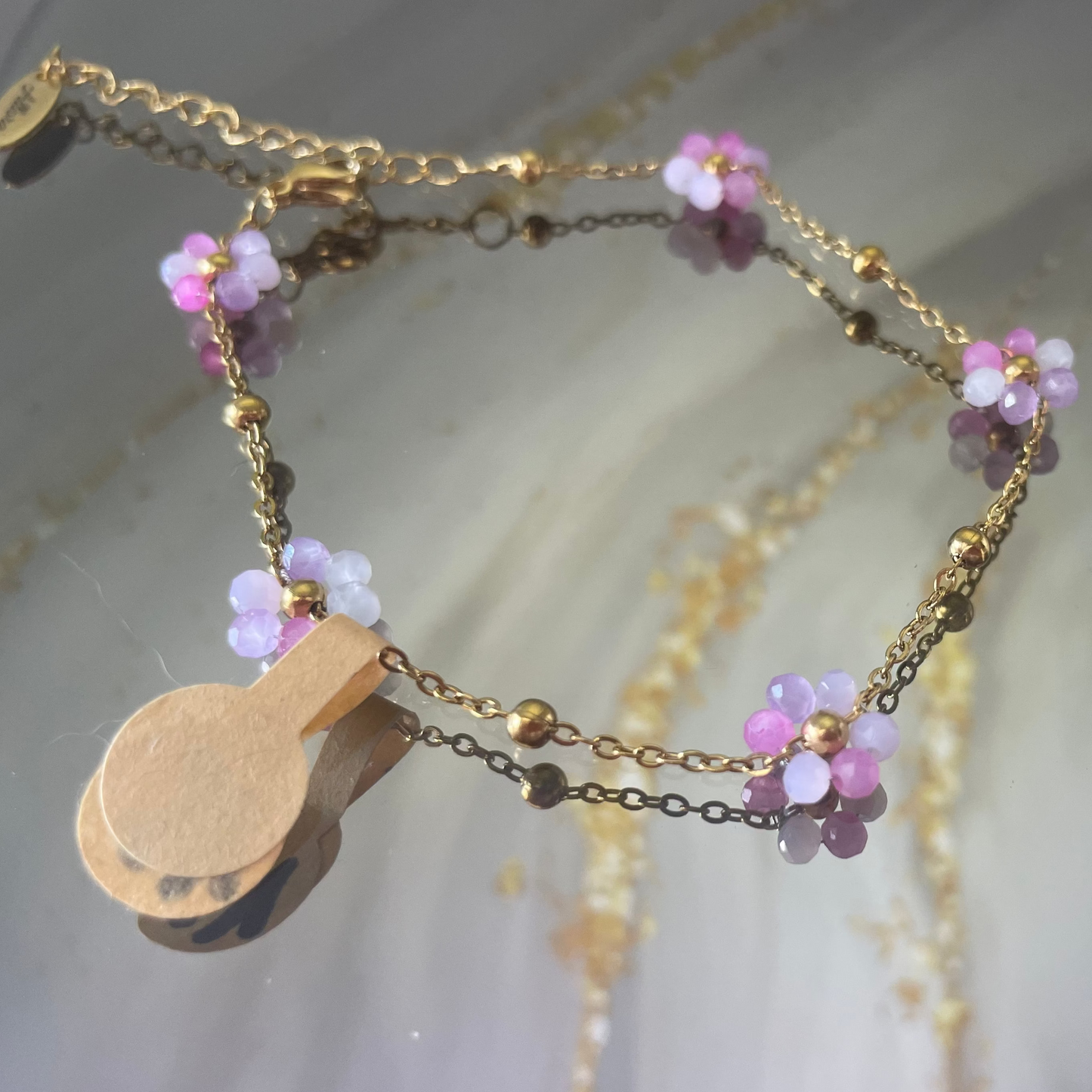 Flower Multi Pink Bracelet