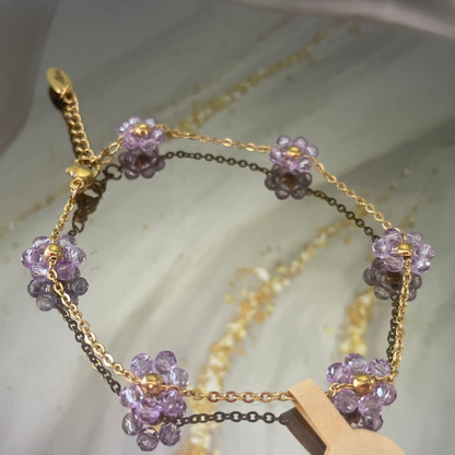 Flower Purple Bracelet