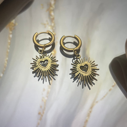 Sunny Heart Earrings